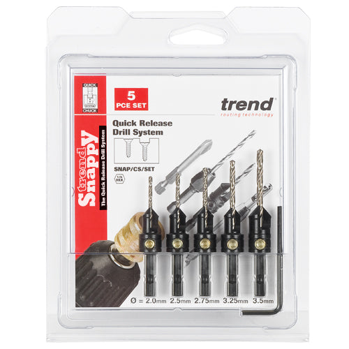 Trend Snappy 5 Pack Countersink Set